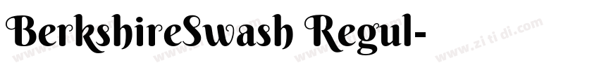 BerkshireSwash Regul字体转换